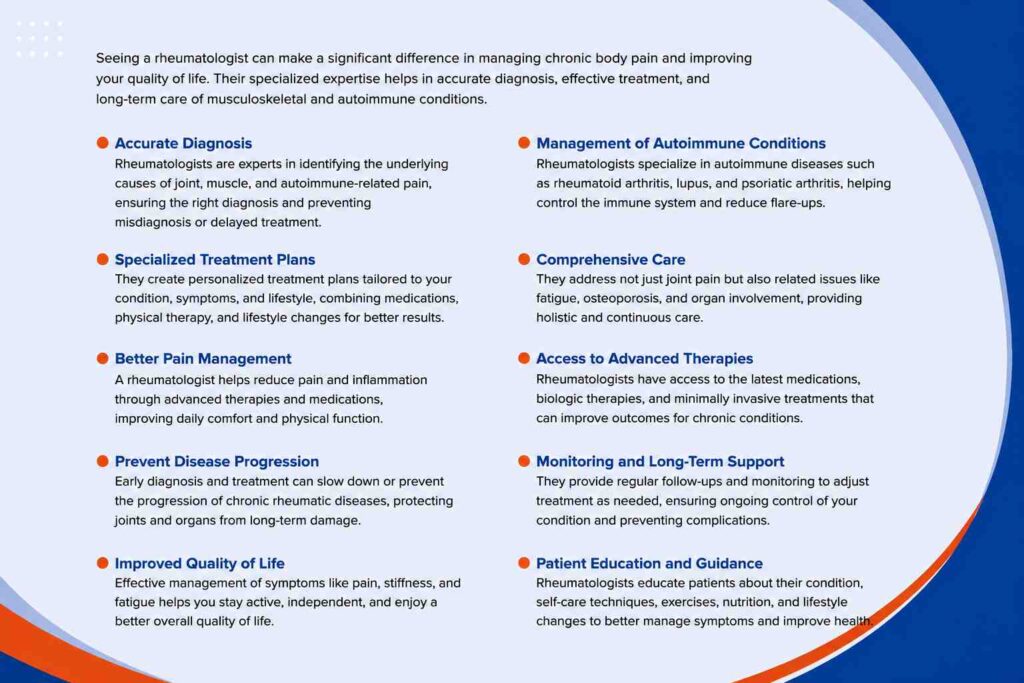 Benefits of seeing a rheumatologist for chronic body pain